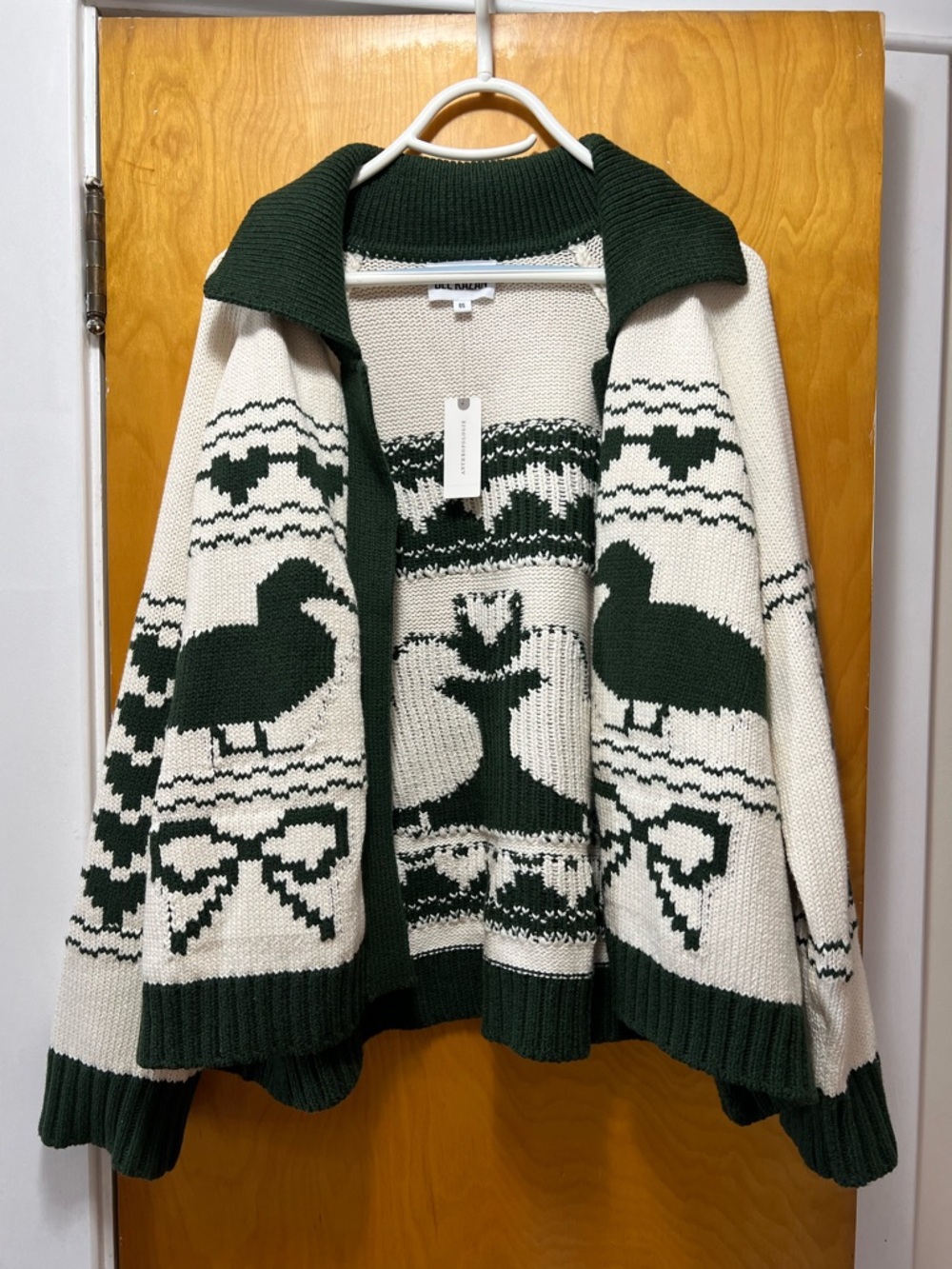 Anthropologie Duck Fair Isle Open Cardigan - Picture 5 of 11